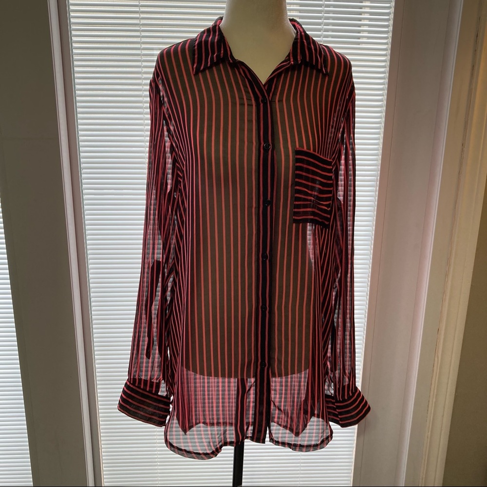🌸5/$25🌸 Candy Couture Size L Tunic Length Blouse